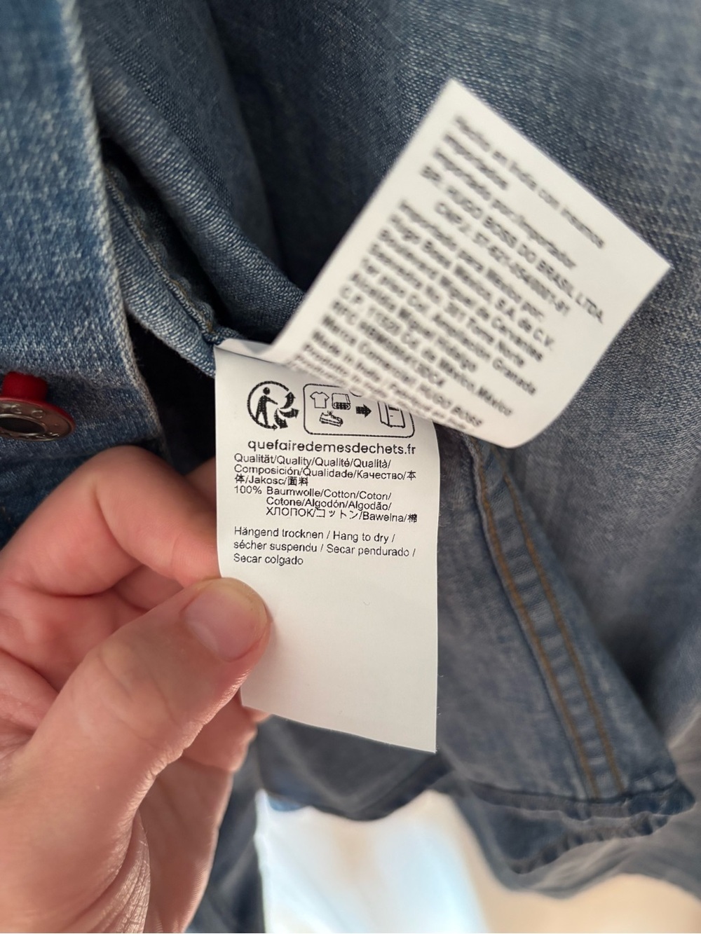 HUGO Elpazo denim shirt by HUGO BOSS - Picture 7 of 8